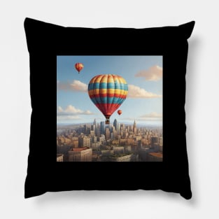 Air Balloon Sky Vintage Aircraft Established Since Pillow