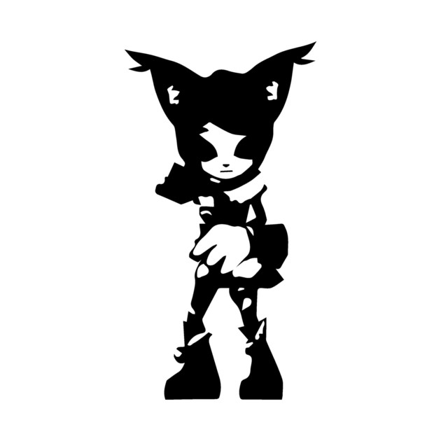 Martial Cat Minimal Silhouette White Summoners War Tank Top