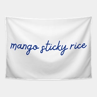 mango sticky rice - Thai blue - Flag color Tapestry