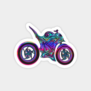 Color Spectrum  Hyper Naked Motorcycle Magnet