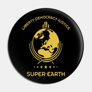 Super Earth Diving Into Hell - Liberty Pin