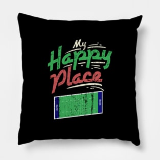 My Happy Place American Football - Gridiron Gift Pillow