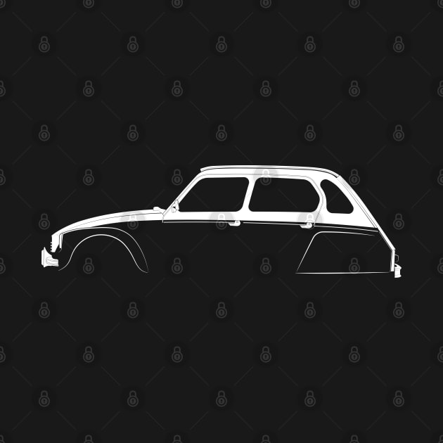 Citroen Dyane Silhouette by Car-Silhouettes