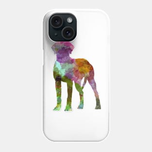 Rhodesian Ridgeback in watercolor Phone Case