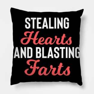 Stealing Hearts & Blasting Farts Pillow