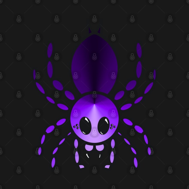 Colorful Cartoon Tarantula (Purple) by IgorAndMore