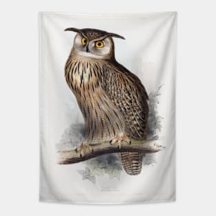 Vintage Owl Illustration Tapestry