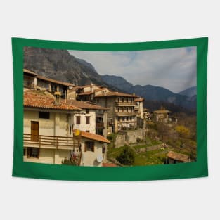 Poffabro Village in North East Italy Tapestry