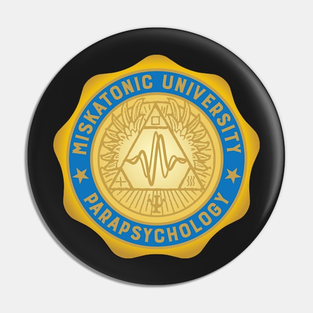 Miskatonic University Parapsychology Pin by HPLHS