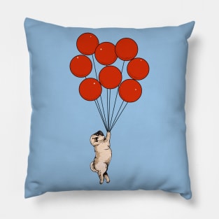 I Believe I Can Fly Pug Pillow