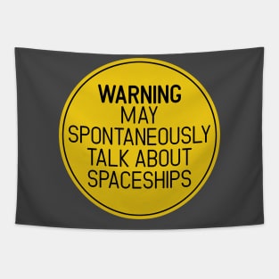 Spaceship Warning Tapestry