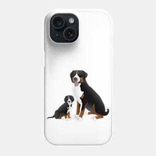 Greater swiss mountain dog Phone Case