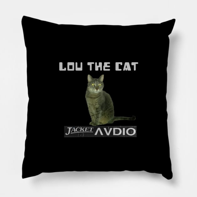 Lou The Cat Pillow by jacketaudio.com