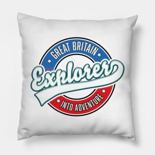 Great Britain explorer into adventure Pillow