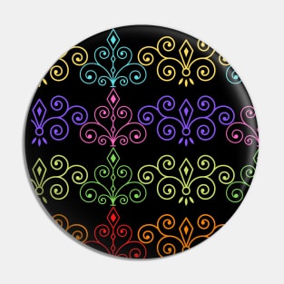 Multicolor line pattern Pin