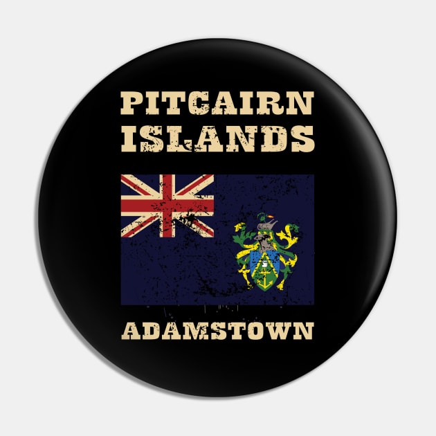 Flag of Pitcairn Islands Pin by KewaleeTee