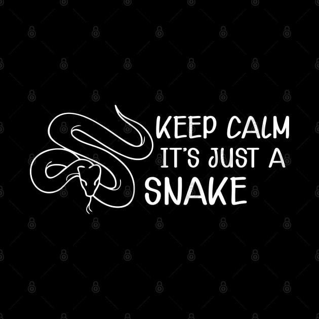 Snake - Keep calm it's just a snake by KC Happy Shop