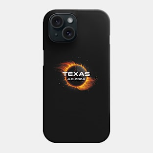 Total Solar Eclipse 2024 Texas Phone Case