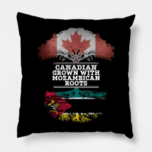 Canadian Grown With Mozambican Roots - Gift for Mozambican With Roots From Mozambique Pillow