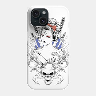 Geishas and Bushido, Eastern Culture Graphic T-shirt 16 Phone Case