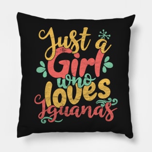 Just A Girl Who Loves Iguanas Gift product Pillow