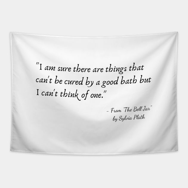 A Quote from "The Bell Jar" by Sylvia Plath Tapestry by Poemit