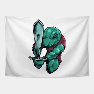 In armor with long sword - frog Tapestry