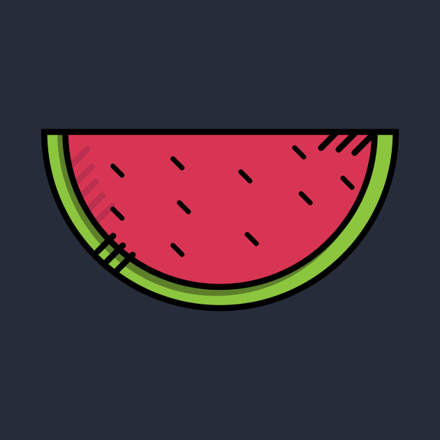 Cute Watermelon - Icon by Lionti_design