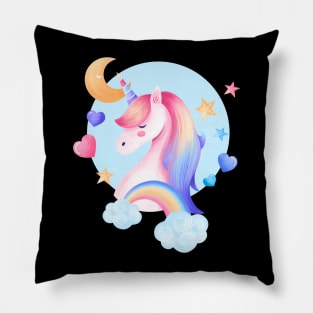 Unicorn hand drawn Pillow