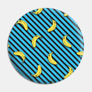 Banana Blue Stripe Pin