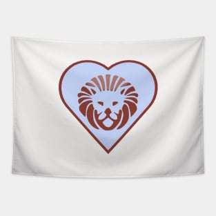 Big Lion Hearted (white ver.) Tapestry