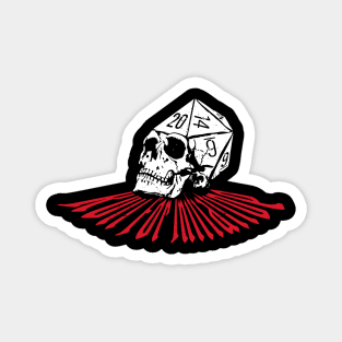 Roll for Initiative DnD Dice Skull Magnet