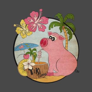 Tiki Time Oink T-Shirt