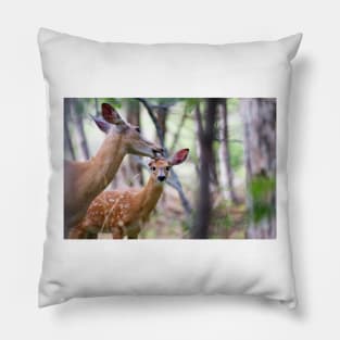 Aw Mom!…my fur's fine - White-tailed deer Pillow