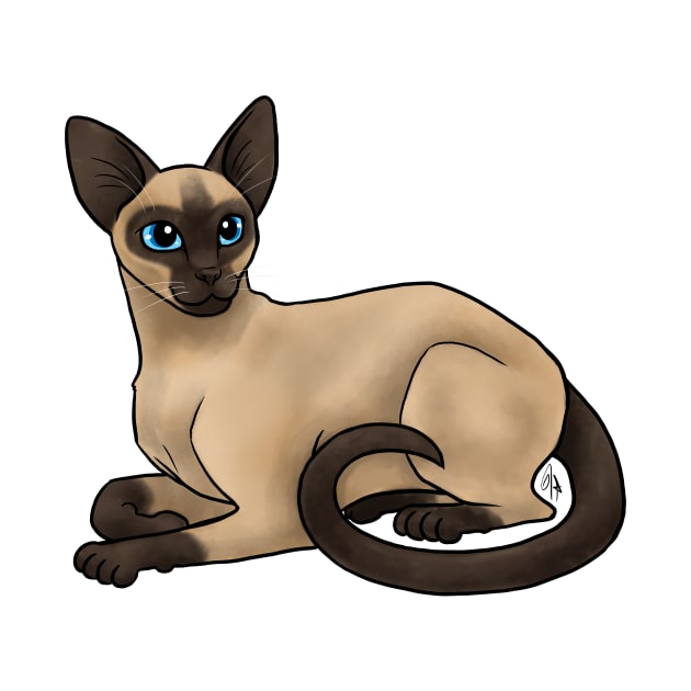 Cat - Siamese - Seal Point by Jen's Dogs Custom Gifts and Designs