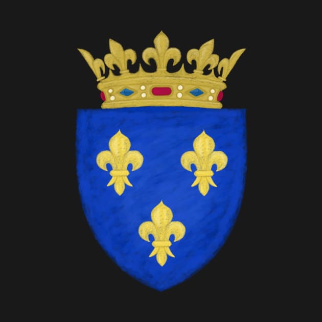 Small Coat of Arms, Kingdom of France by Royal Tee Store