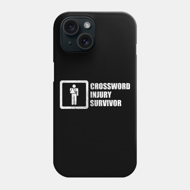 Crossword Injury Survivor Phone Case by GloopTrekker