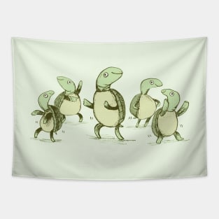 Dancing Turtles Tapestry