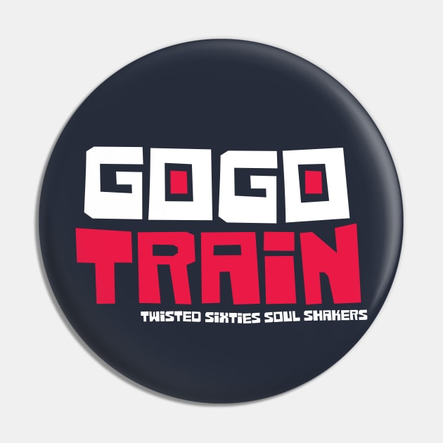 Sixties GoGo Train Pin by modernistdesign