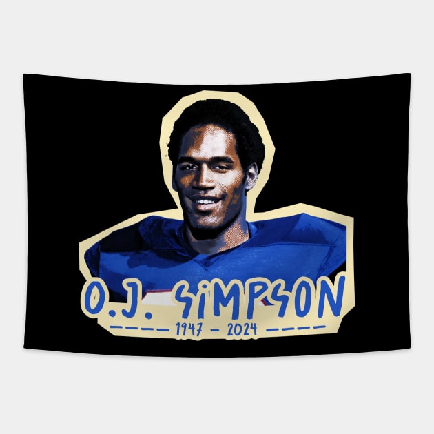 oj simpson 1947 - 2024 Tapestry by Colana Studio