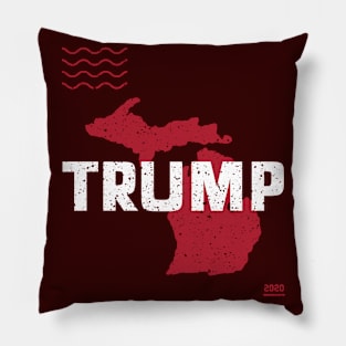 Trump Michigan 2020 - Red Wave, Red State Pillow