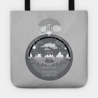 Ancient Hebrew Universe - Flat Earth Firmament Tote