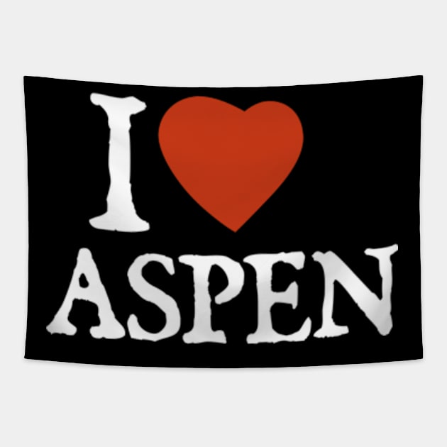 I Love Aspen Tapestry by  hal mafhoum?