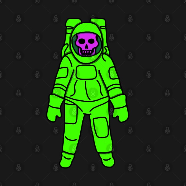 Green Astronaut Skeleton by GiantAlienMonster