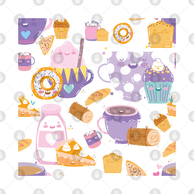 Cute Cup Cake / Sweets Pattern by SomebodyArts