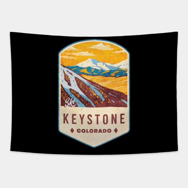 Keystone Colorado Ski Badge Tapestry by JordanHolmes