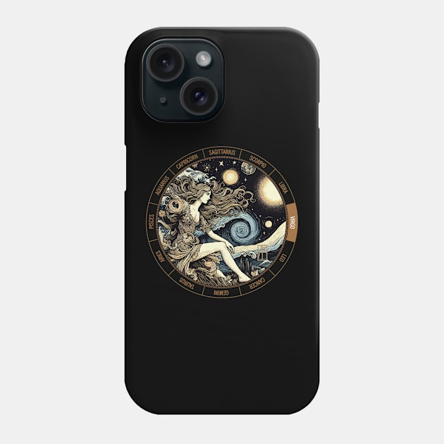 ZODIAC Virgo - Astrological VIRGO - VIRGO - ZODIAC sign - Van Gogh style - 11 Phone Case by ArtProjectShop