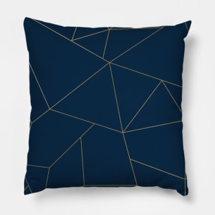 Golden Crystal Web Pattern Pillow