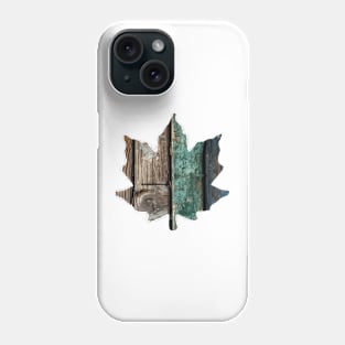 Distressed Wood Leaf Phone Case