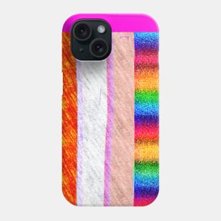 crazy colored lines Phone Case